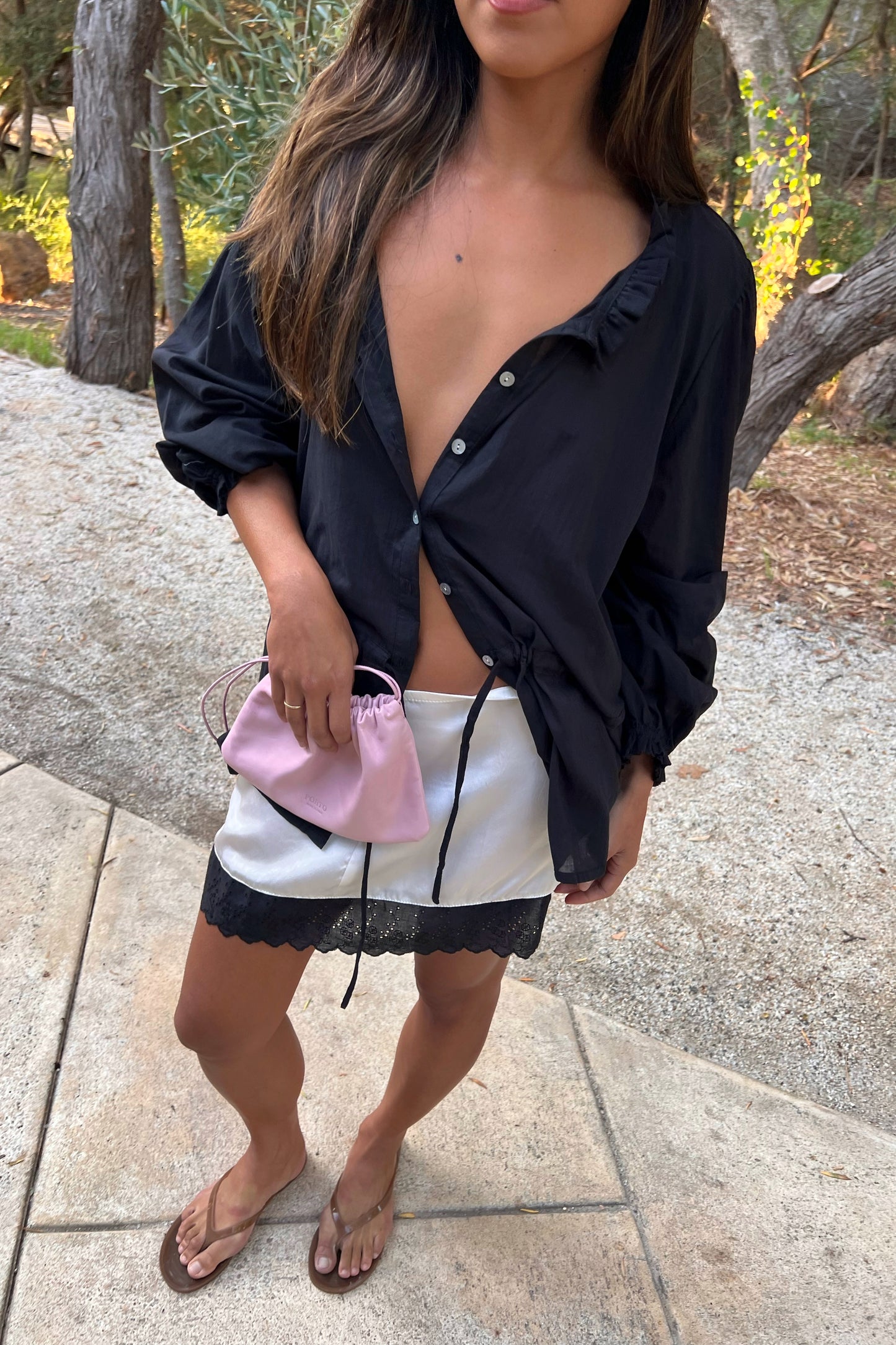 Bella blouse in Noir