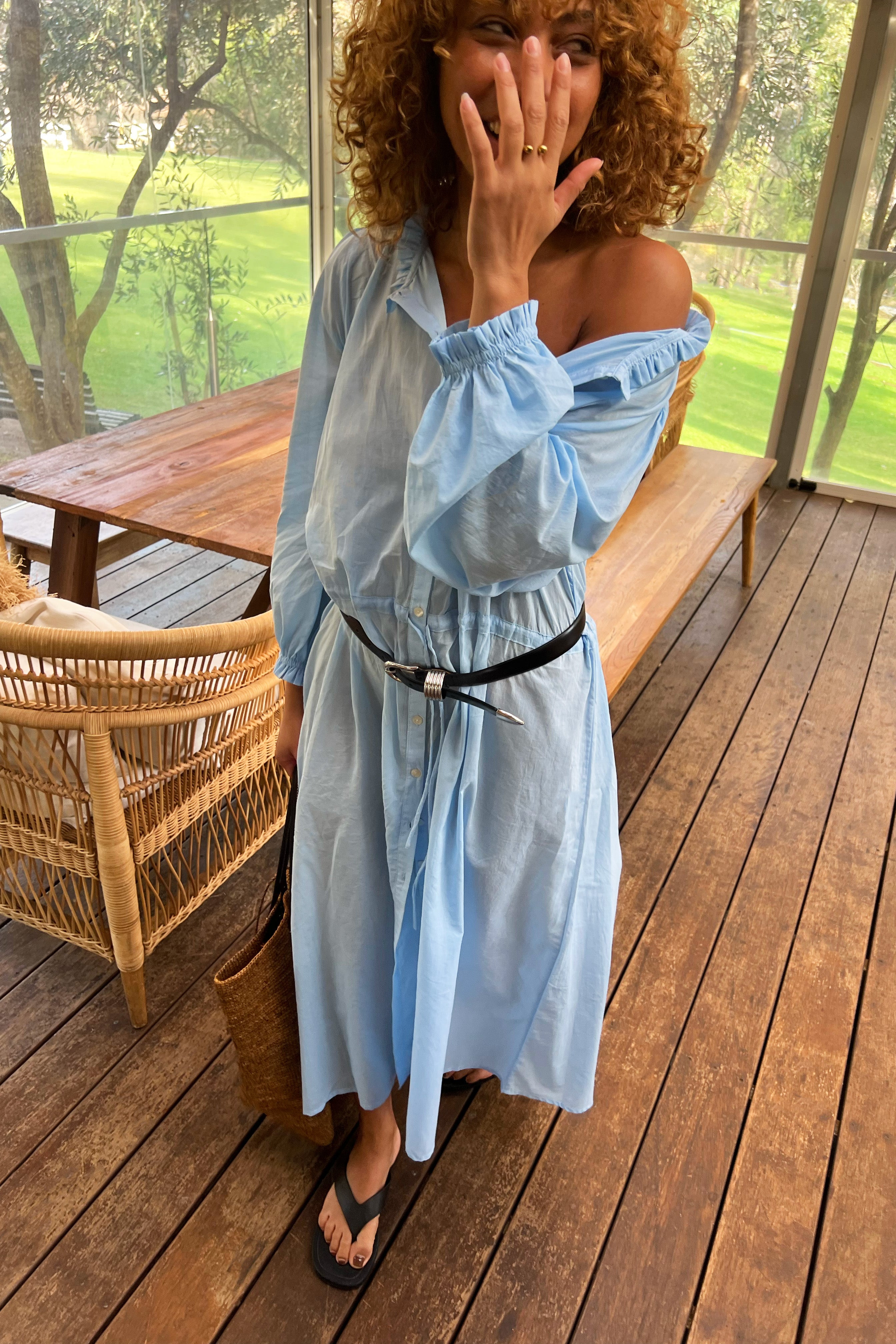 Bella Gown in Baby Blue