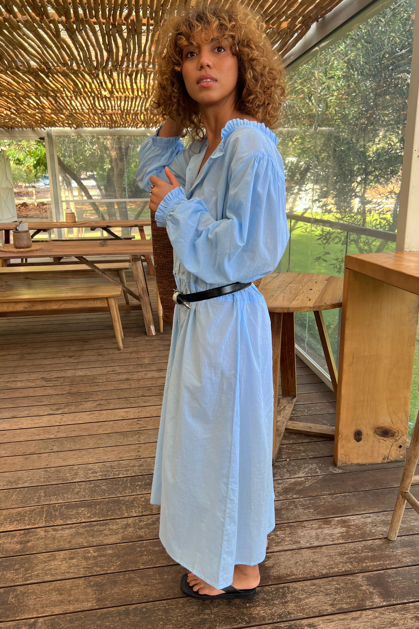 Bella Gown in Baby Blue