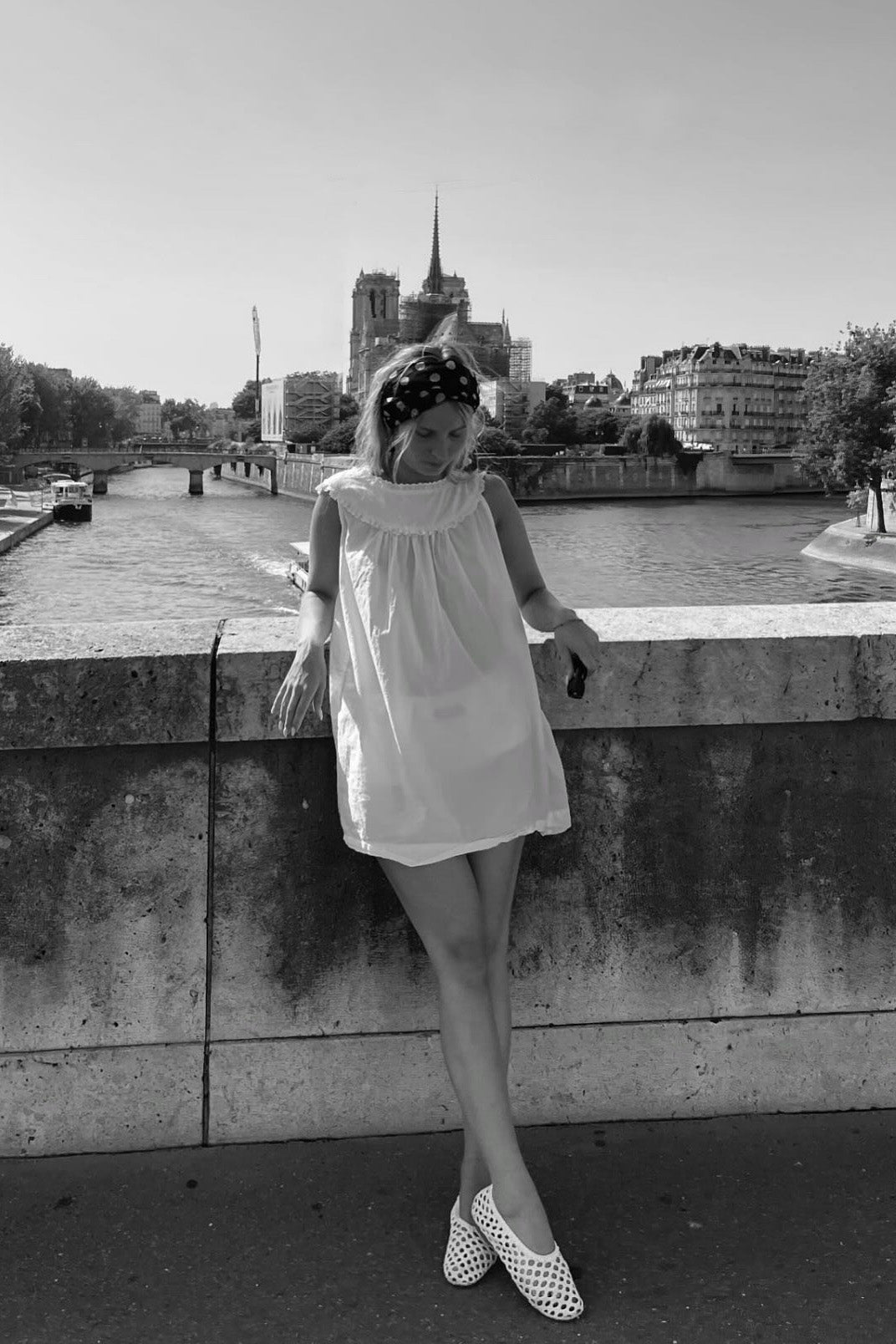 Antique Mini Dress in Ivory