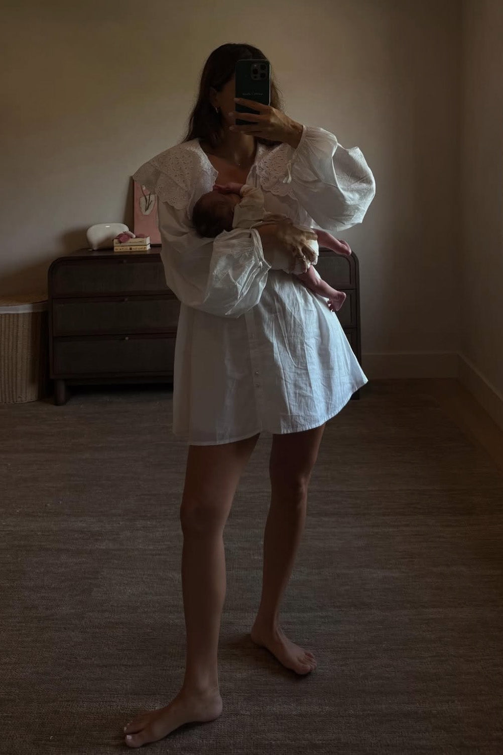Harrie Mini Dress in Ivory