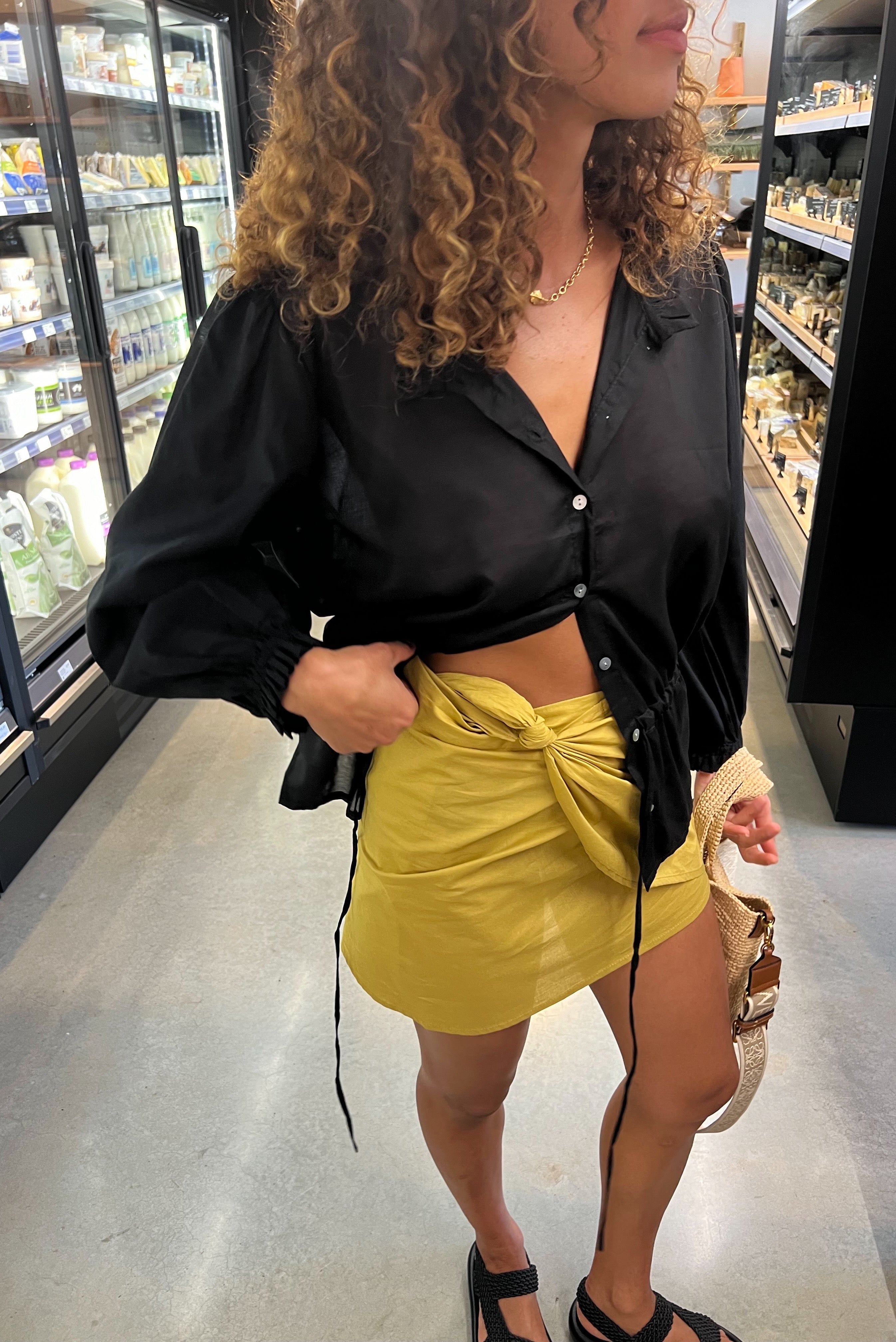 Bella blouse in Noir