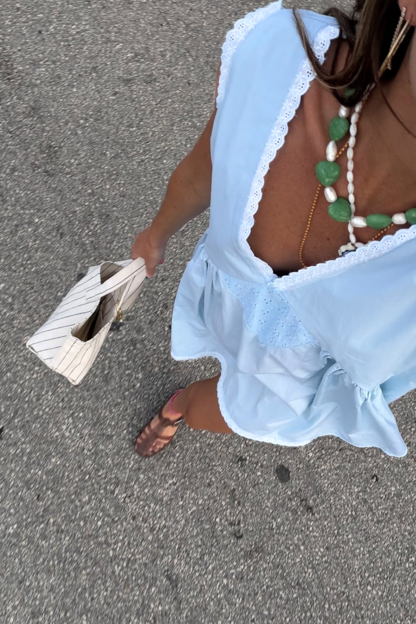 Vintage Cotton Mini in Baby Blue