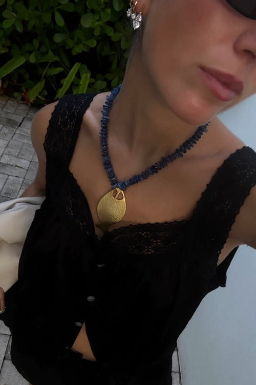 Cotton Chemise in Noir