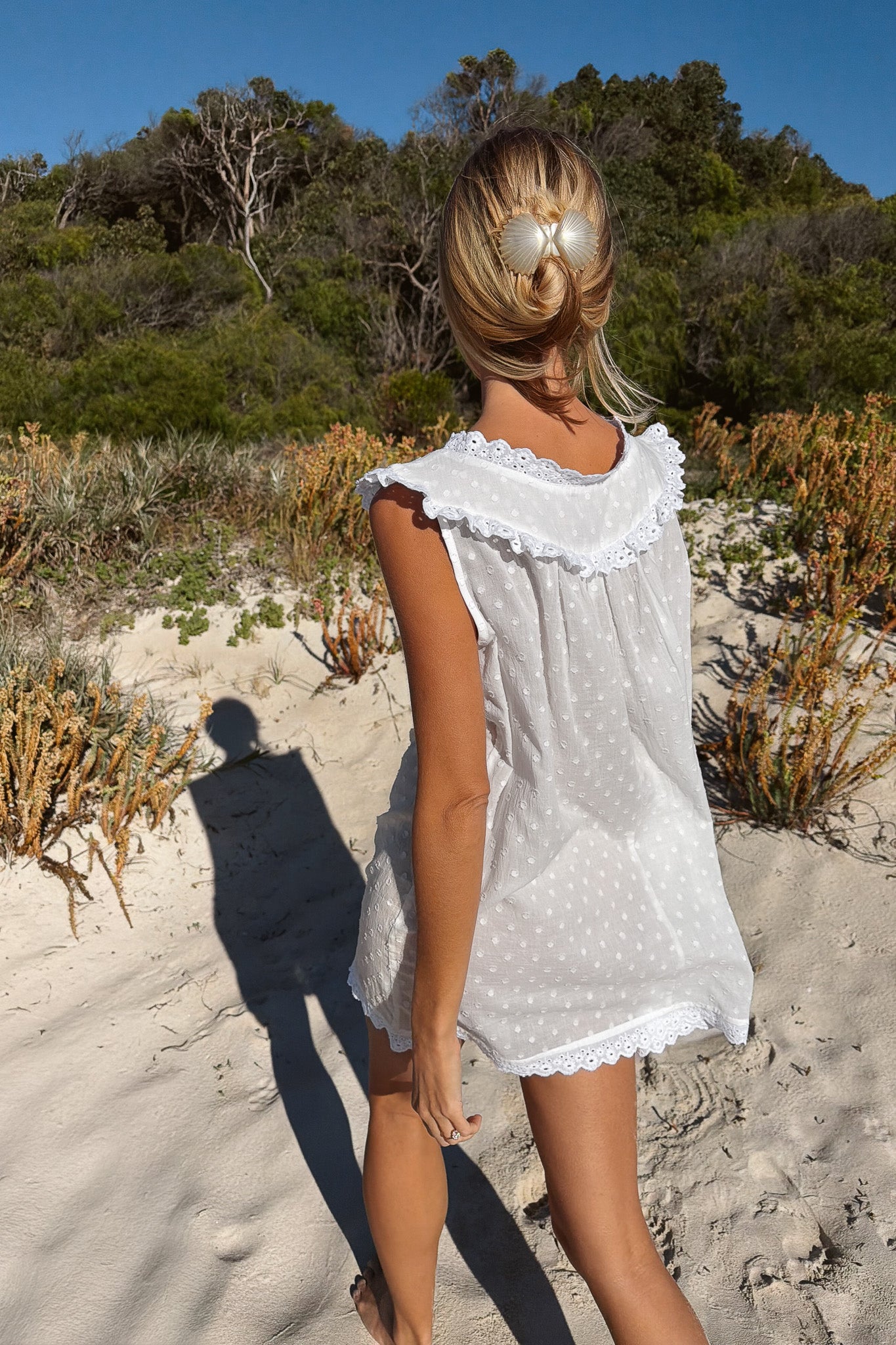 Dorian Mini Dress in Ivory