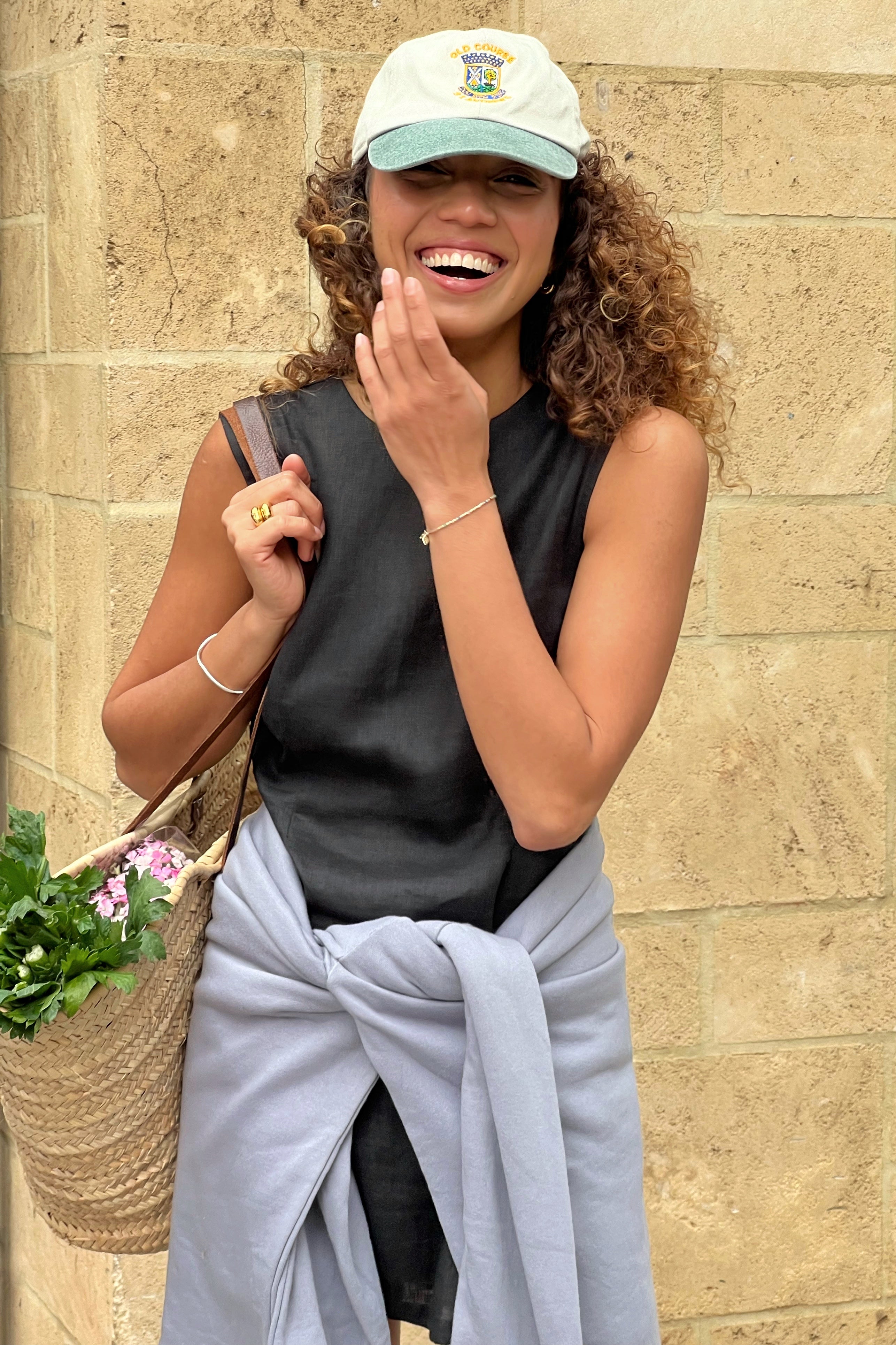 Classic Linen Shift Dress in Noir