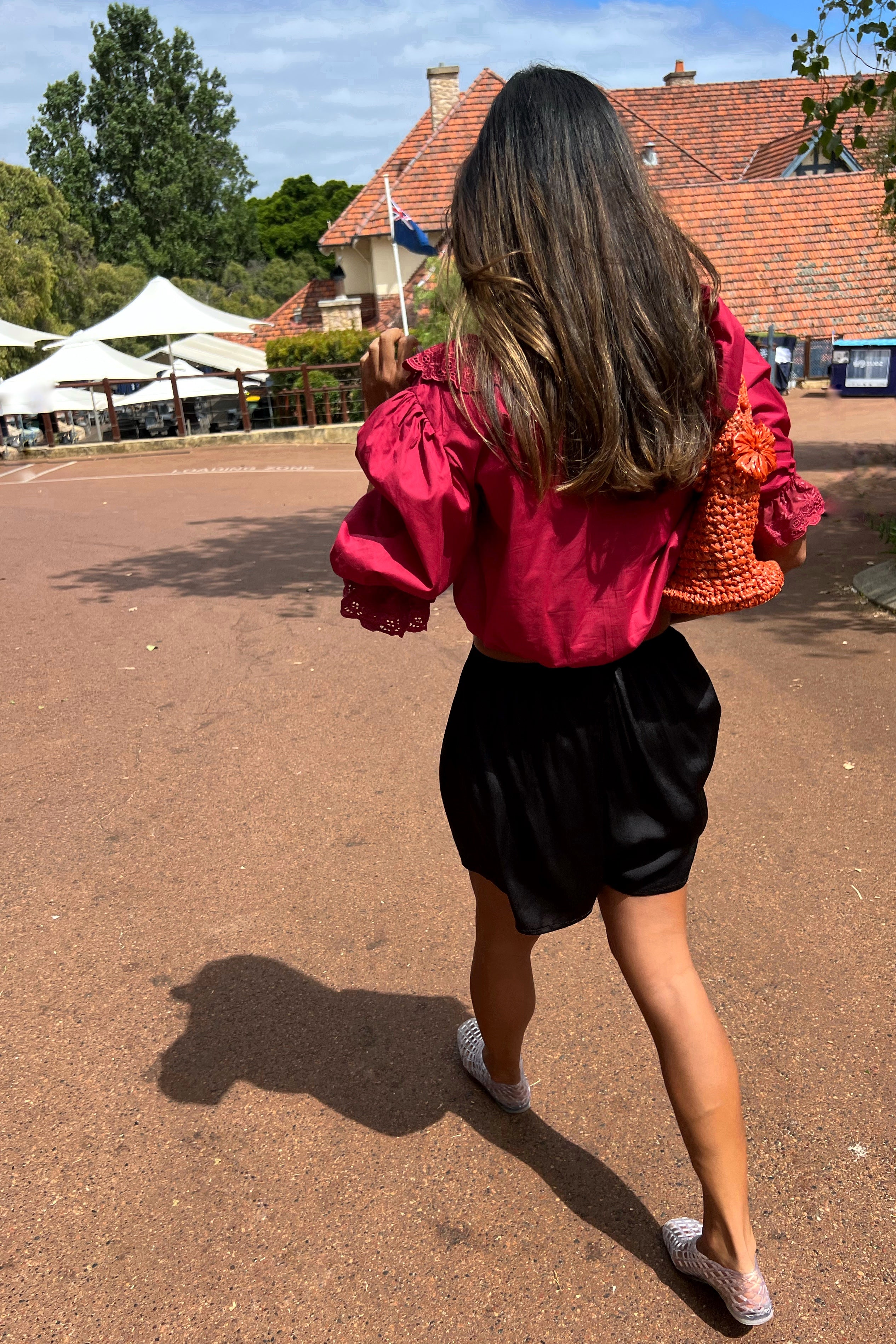 Antique Blouse in Cherry