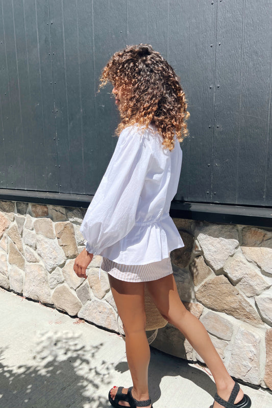 Bella blouse in Ivory
