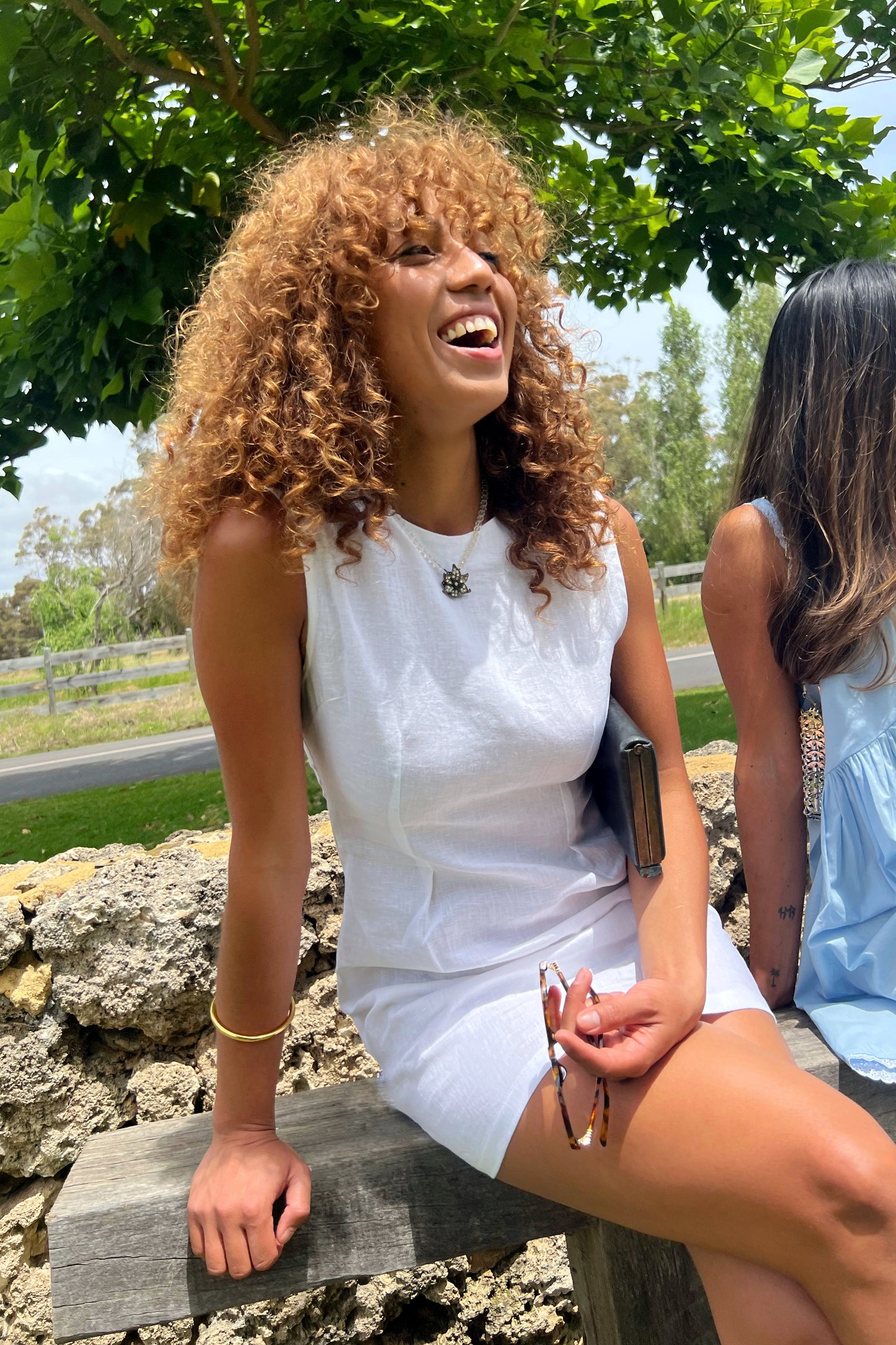 Classic Linen Shift Dress in Ivory