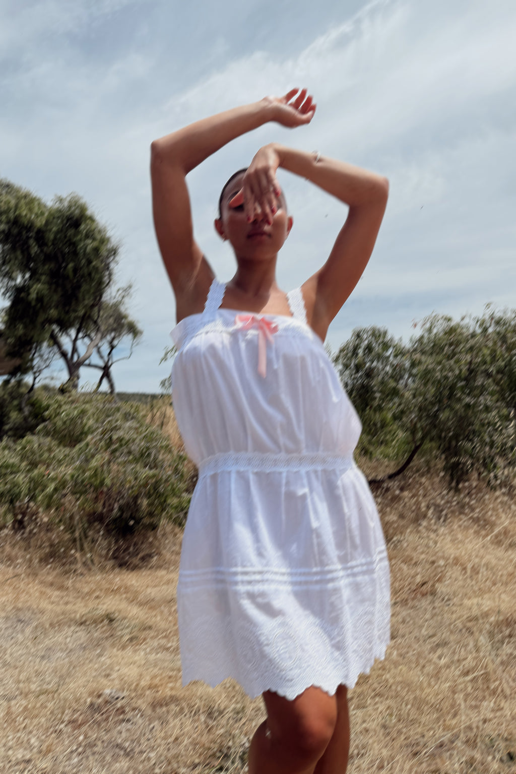 Marie Dress in Ivory