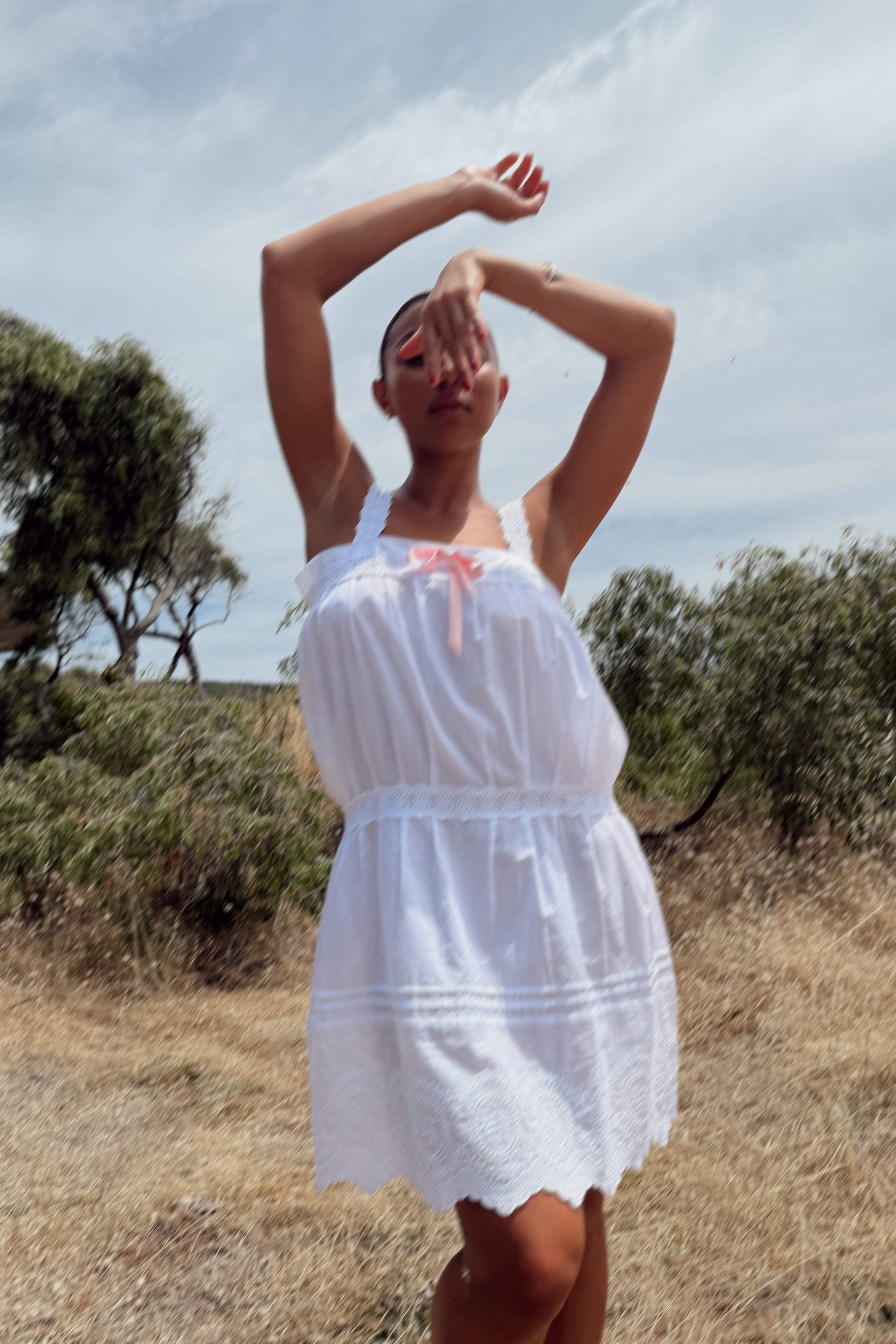 Marie Dress in Ivory