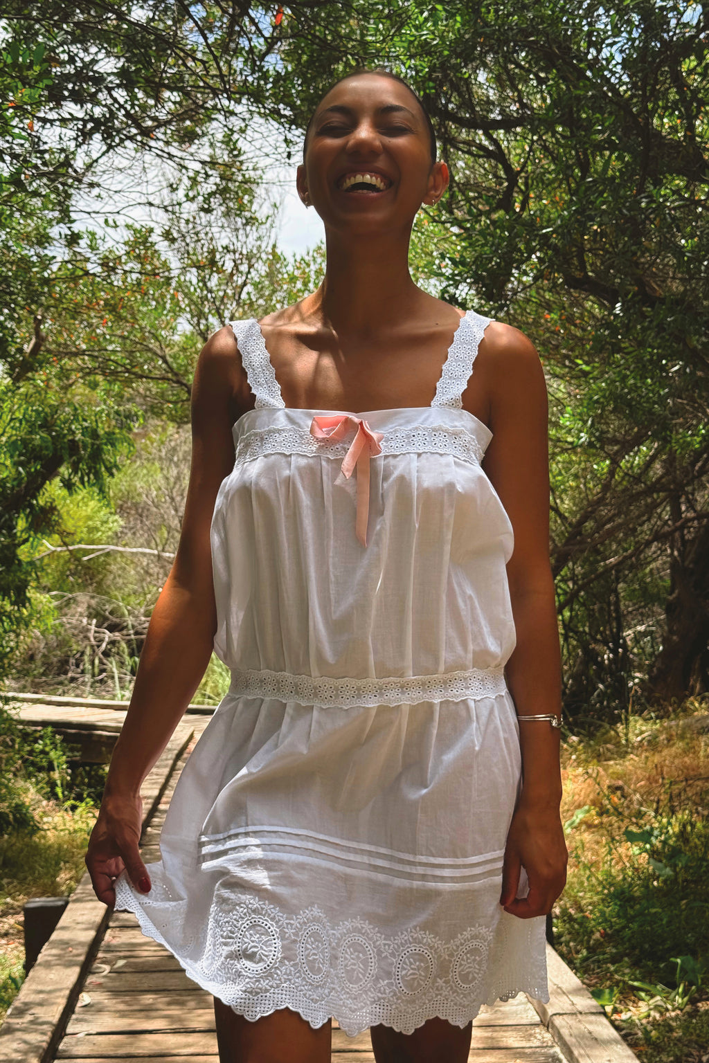 Marie Dress in Ivory