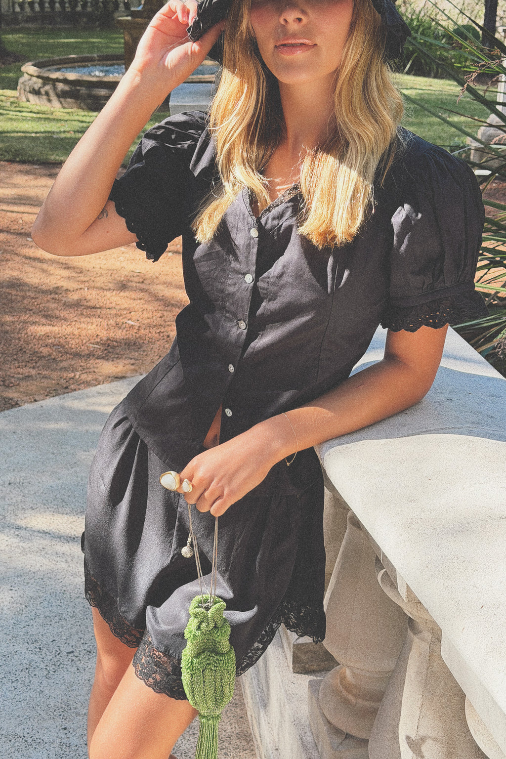 Ophelia Blouse in Noir