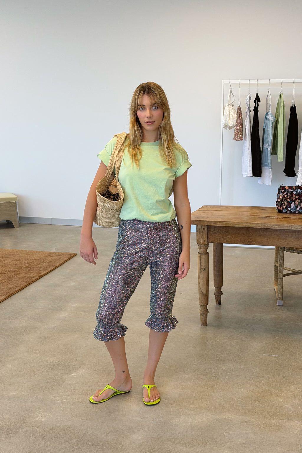 Bea Tee in Seafoam