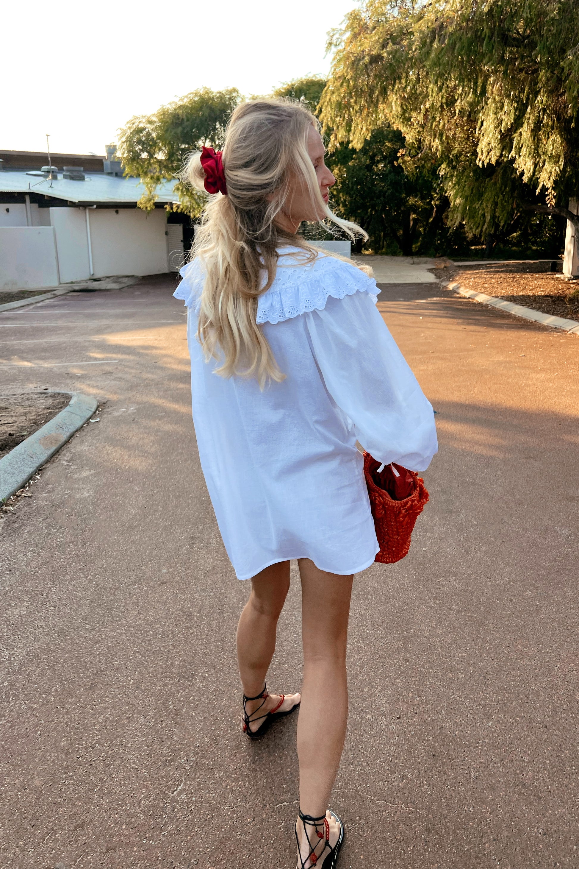 Harrie Mini Dress in Ivory