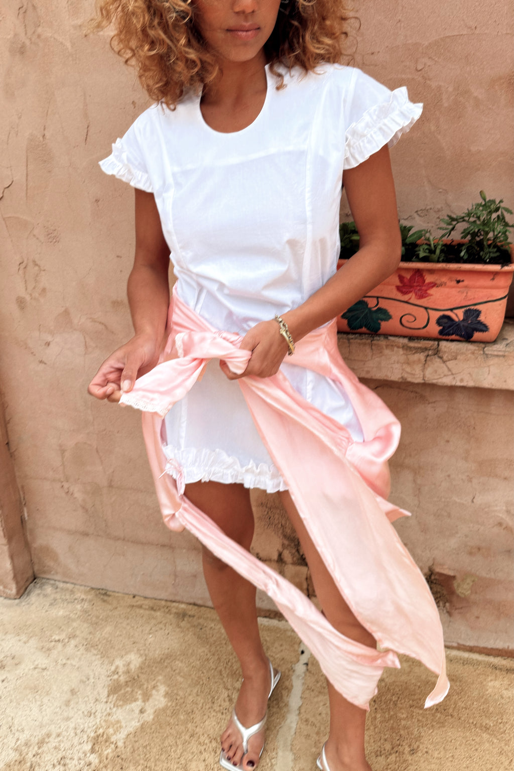 Lola Mini Dress in Ivory