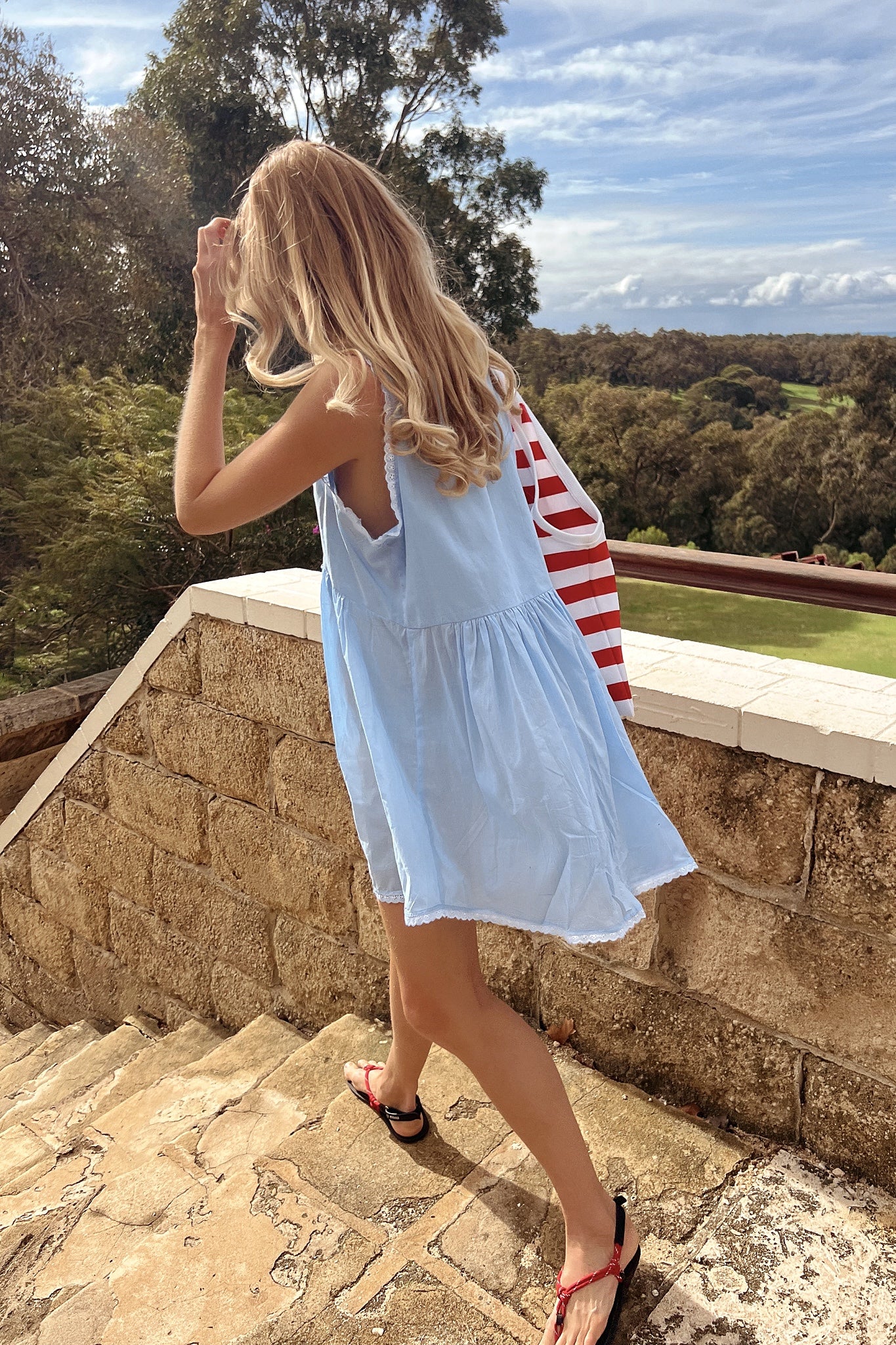 Vintage Cotton Mini in Baby Blue