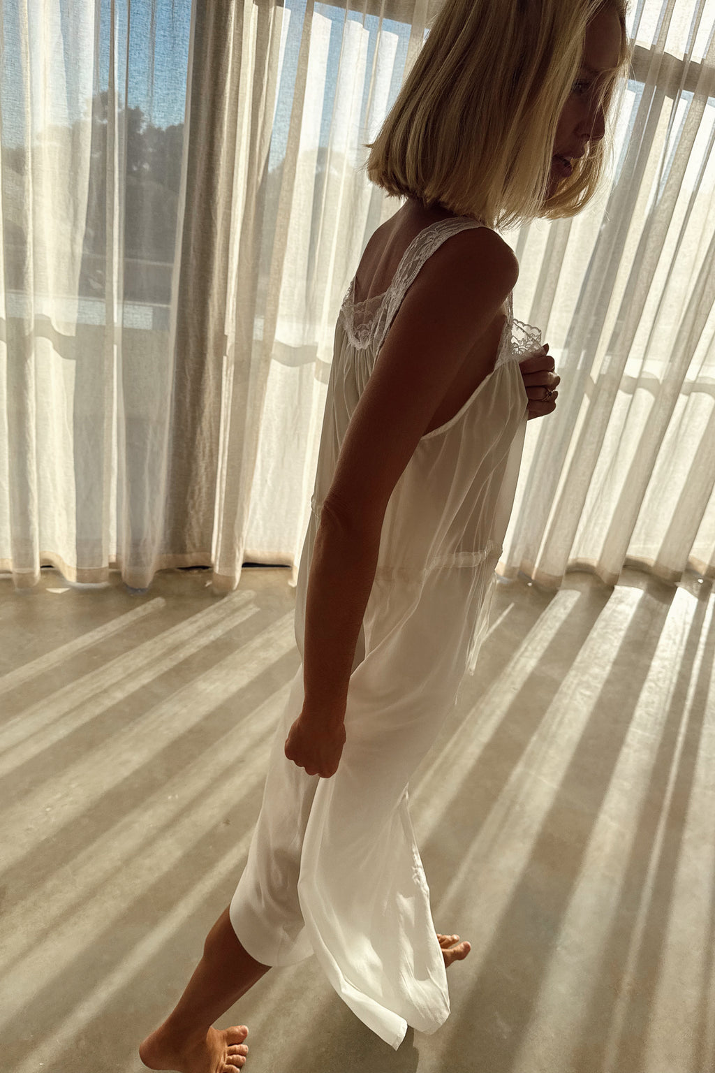 Hart Slip Dress in Ivory