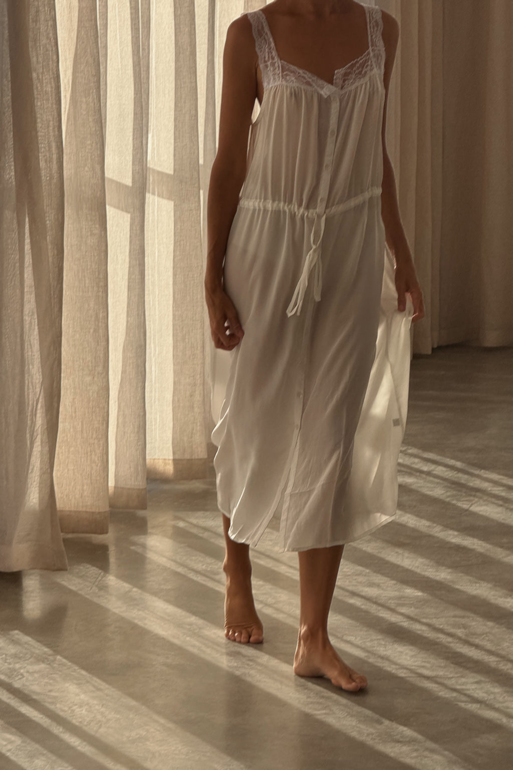 Hart Slip Dress in Ivory