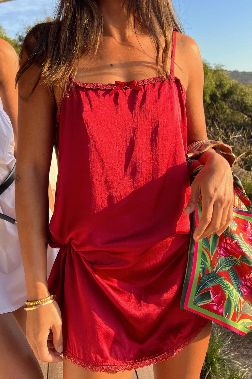 Delphine Mini Dress in Cherry