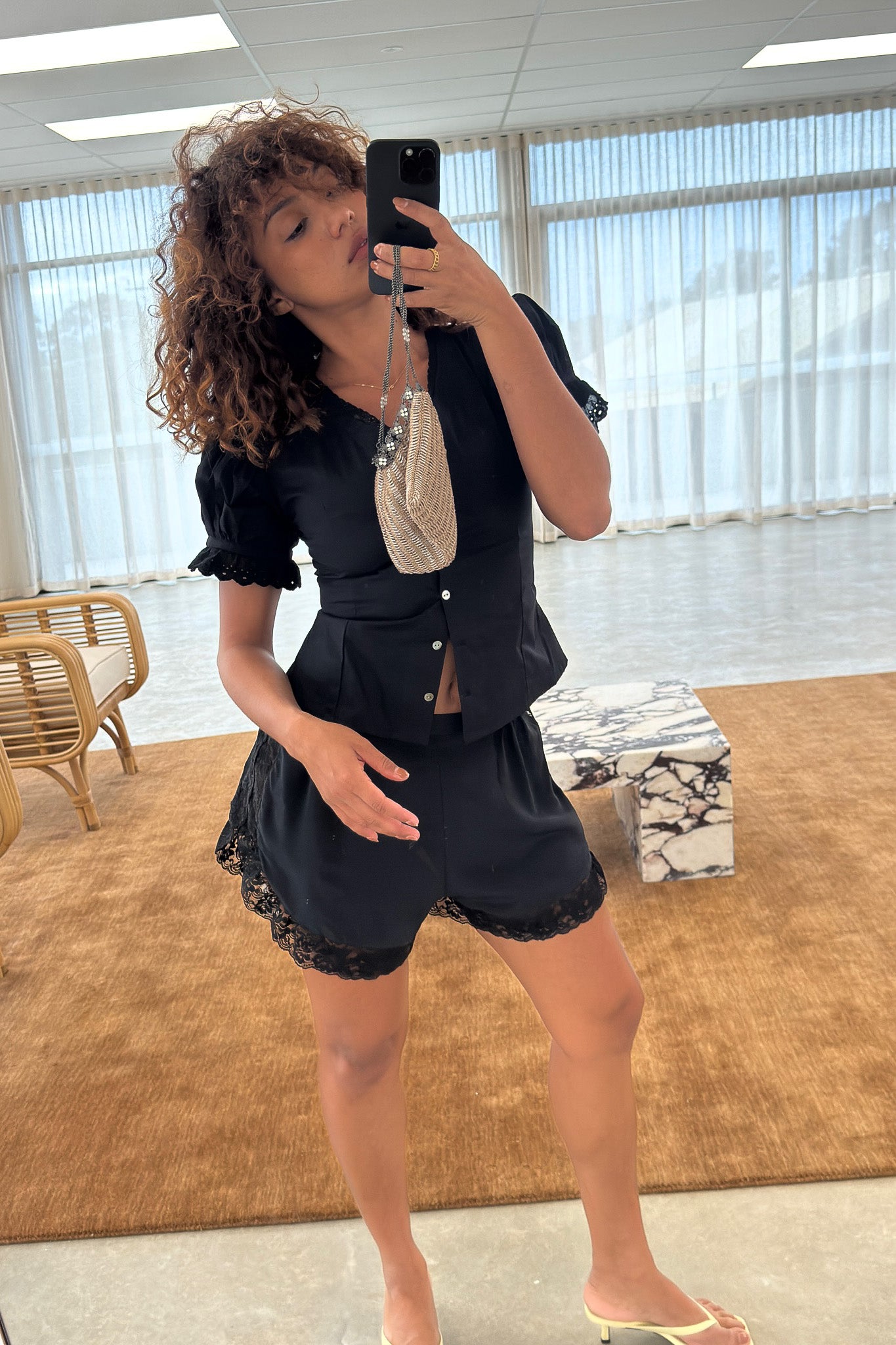 Ophelia Blouse in Noir