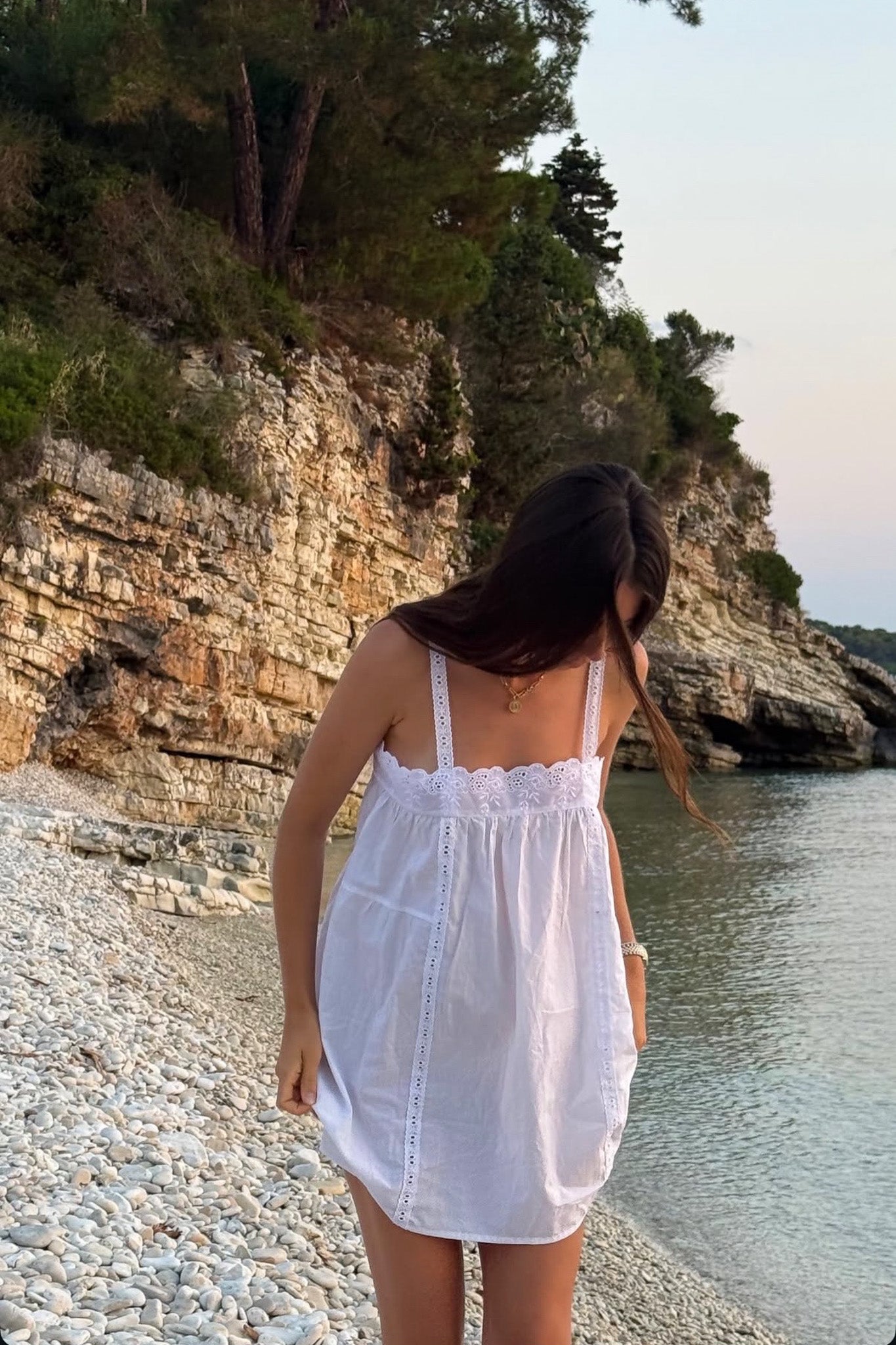 Immy Mini Dress in Ivory