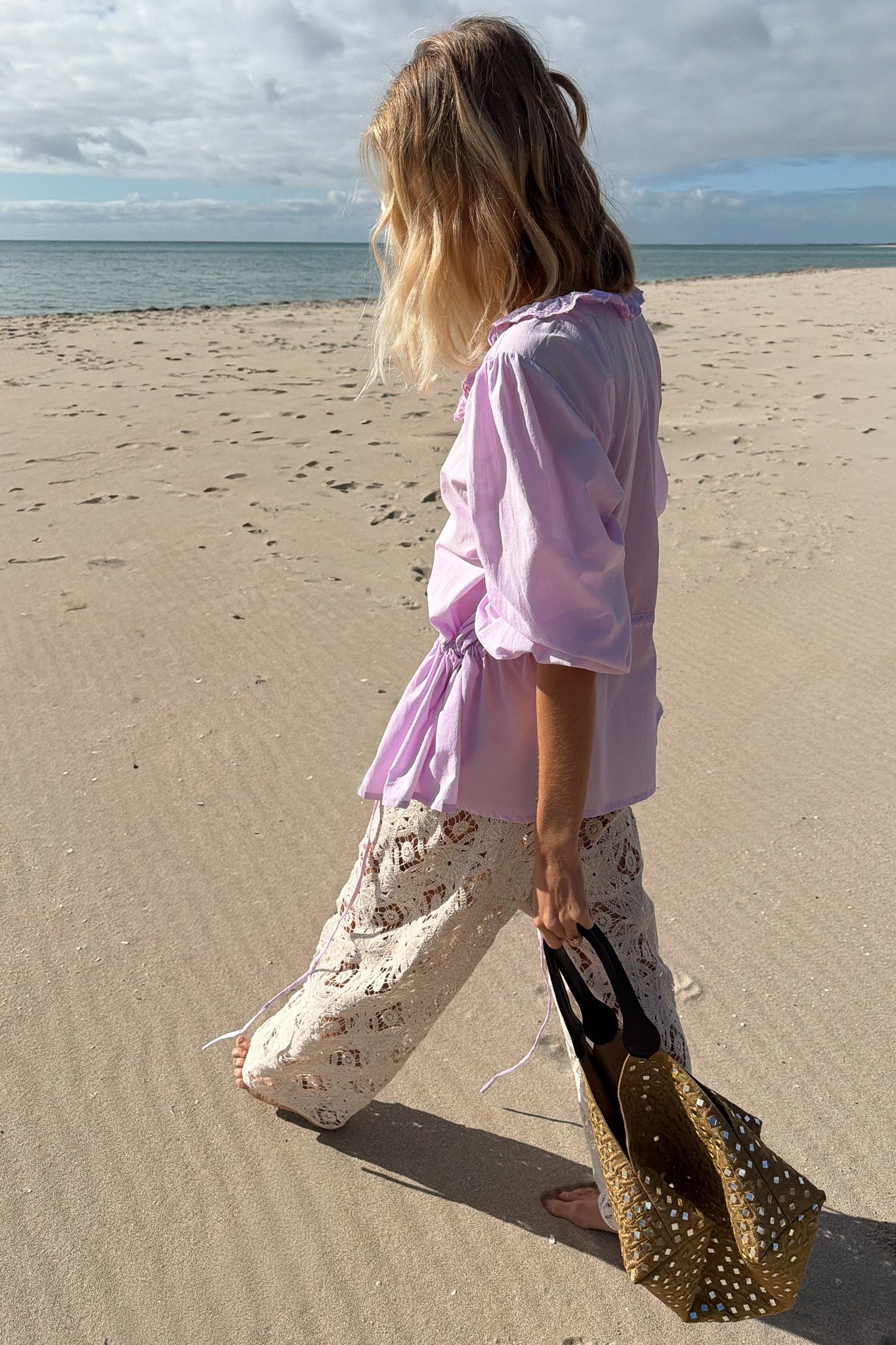 Beckett Blouse in Dusty Lilac