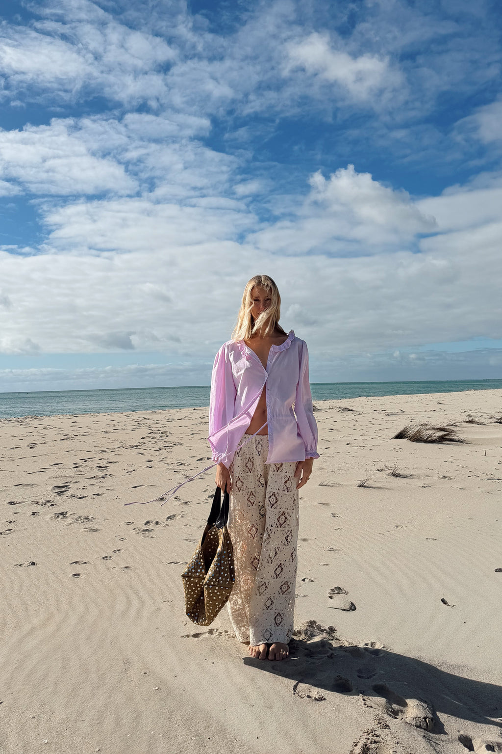 Beckett Blouse in Dusty Lilac