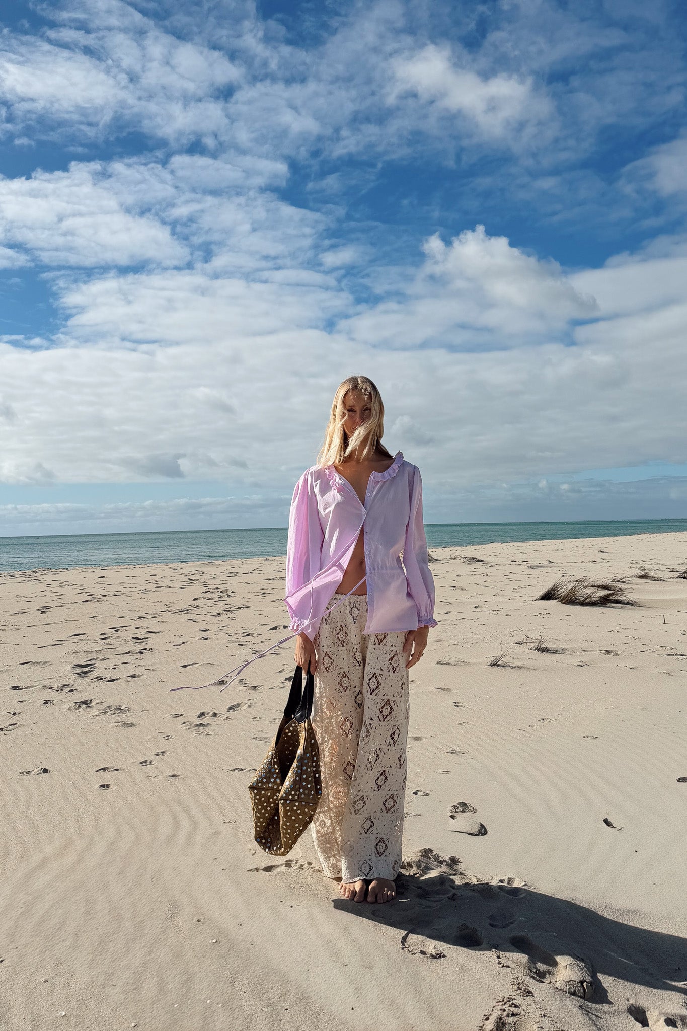 Beckett Blouse in Dusty Lilac