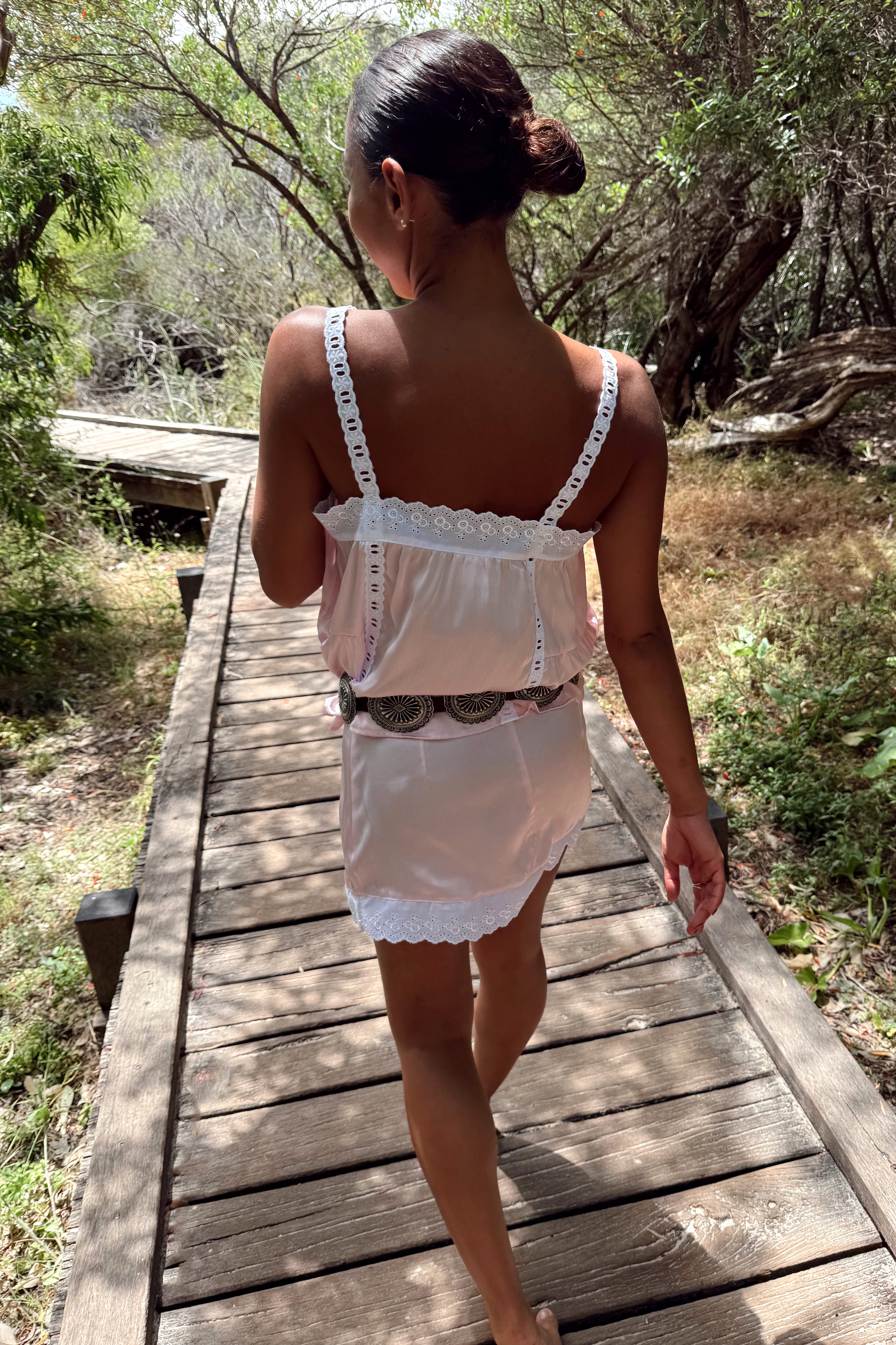 Silk Immy Top in Blush