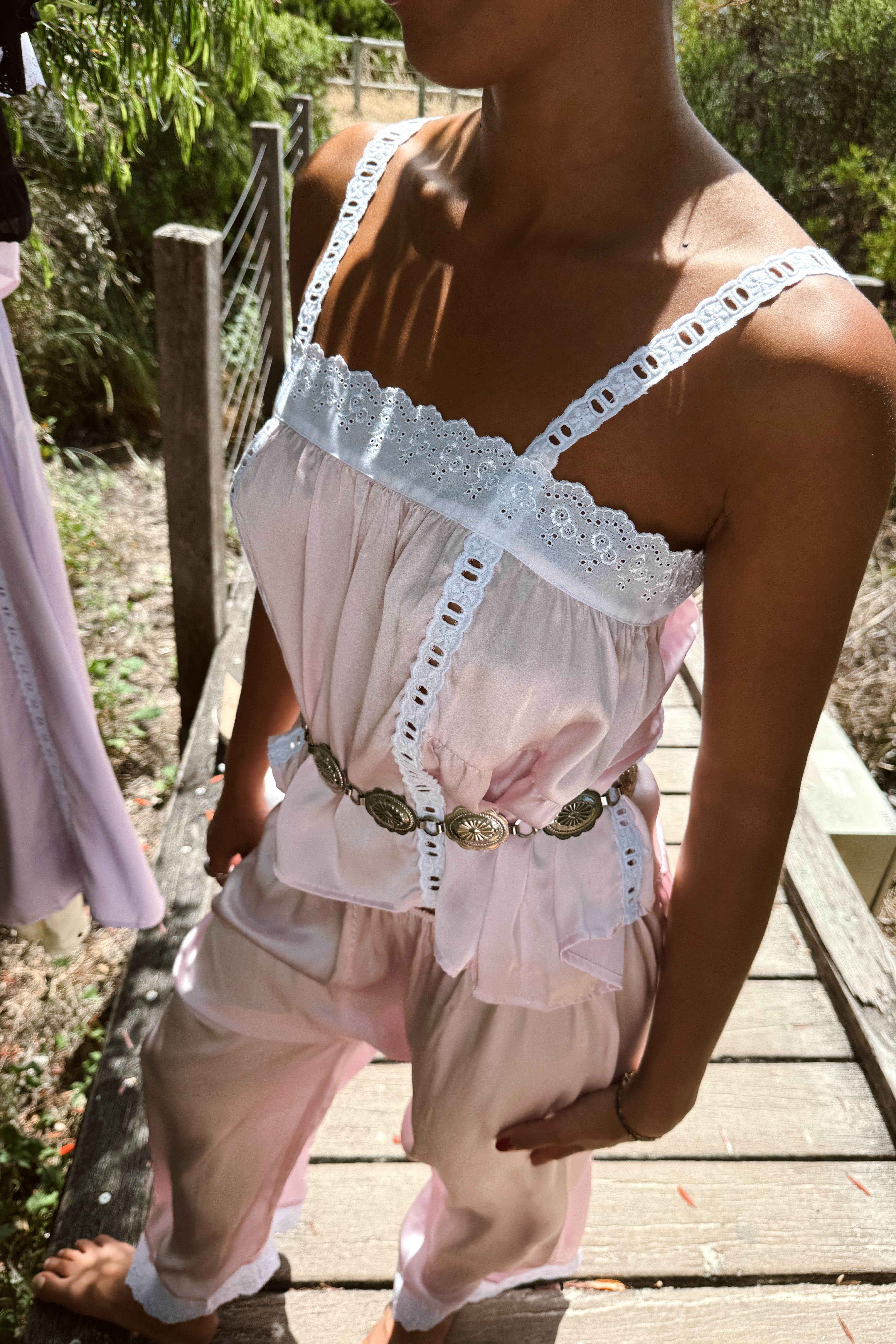 Silk Immy Top in Blush