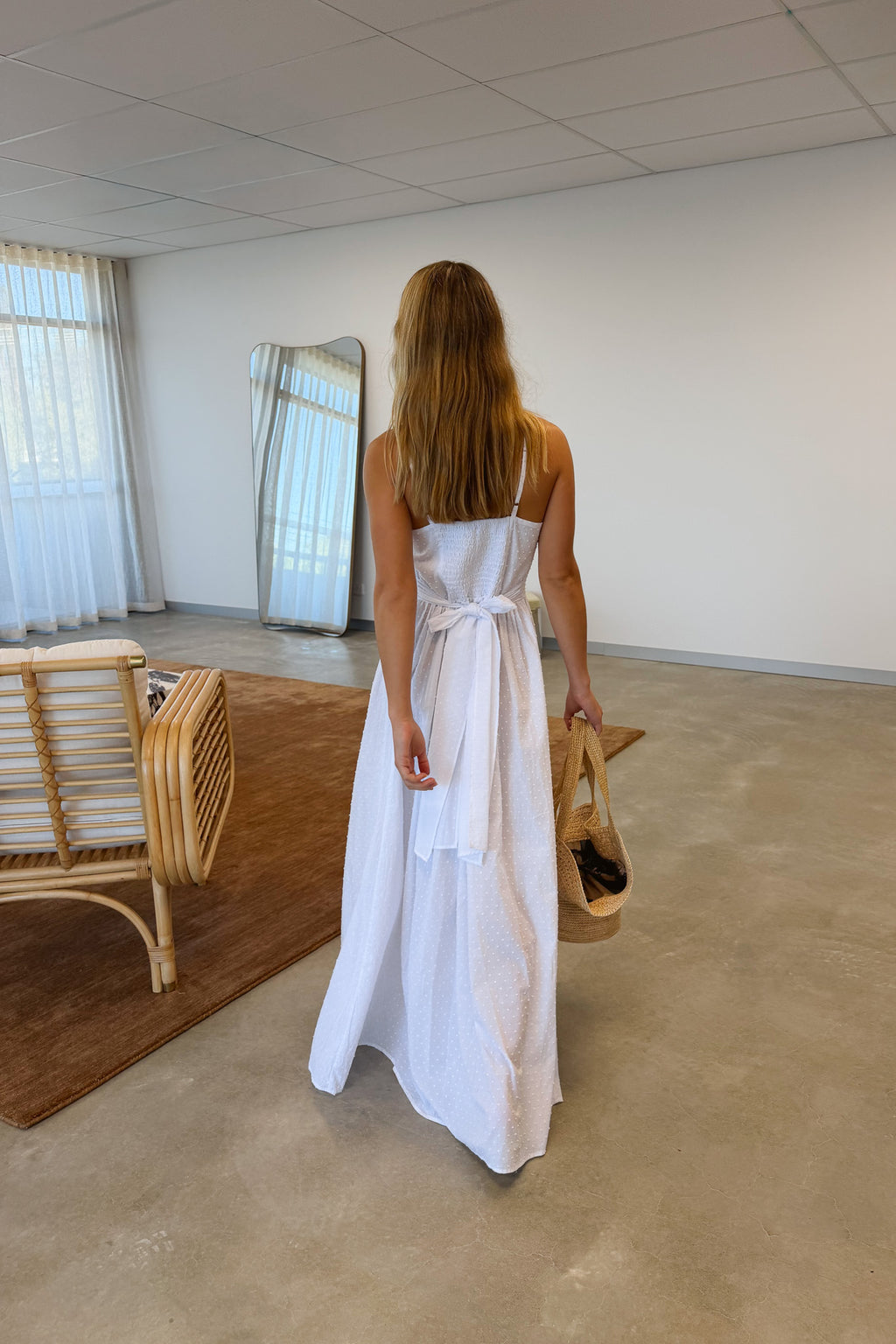 Caspian Dress in Ivory