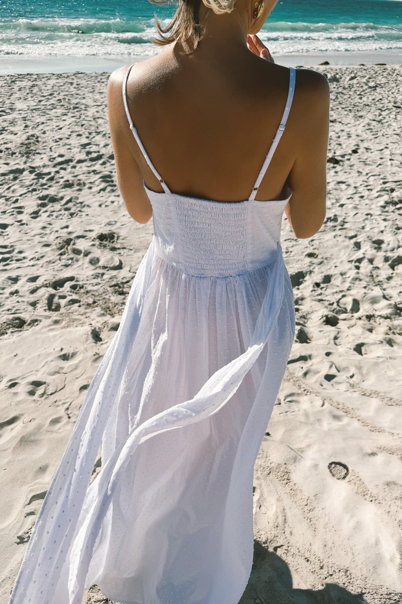 Caspian Dress in Ivory