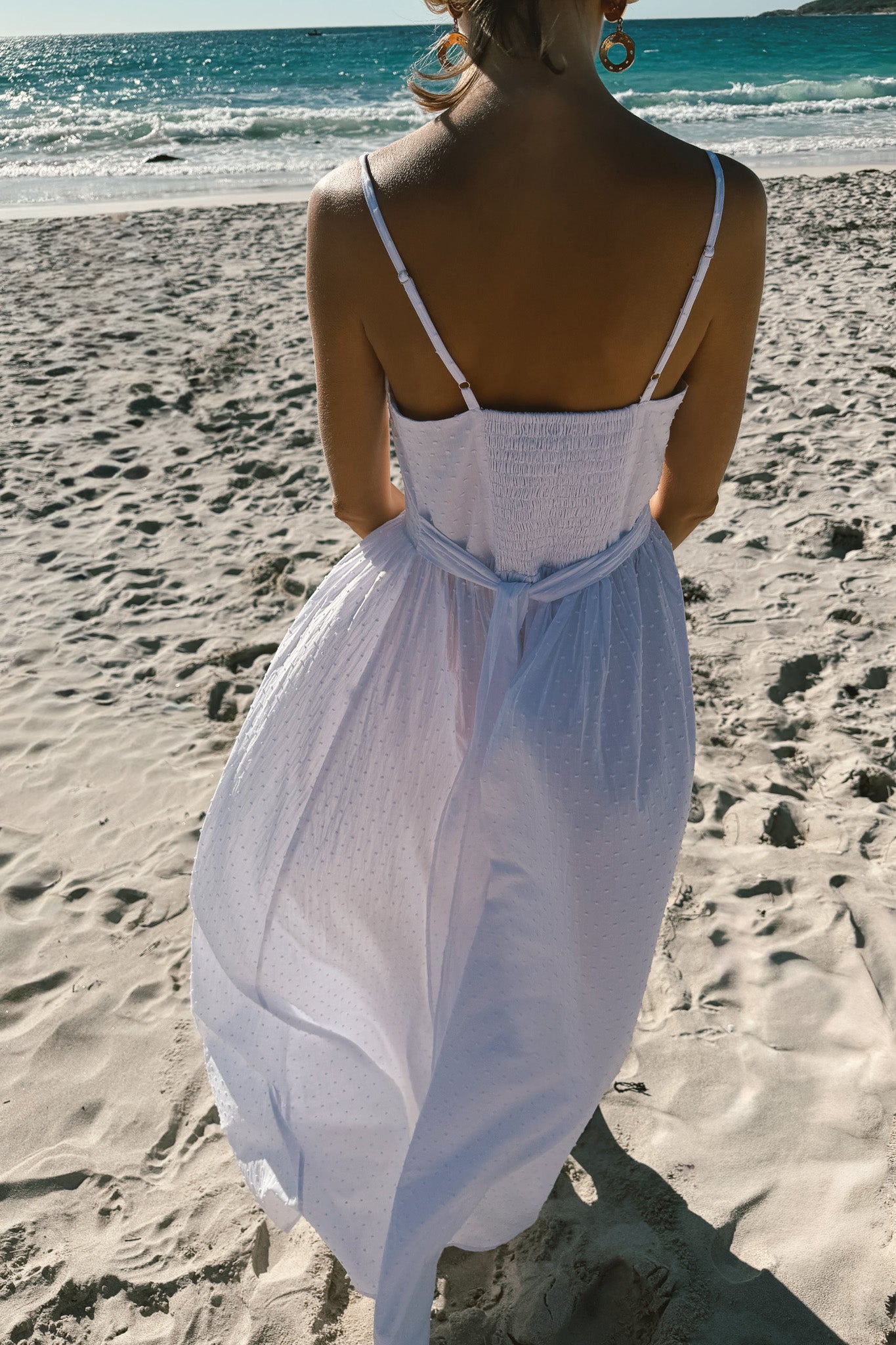 Caspian Dress in Ivory