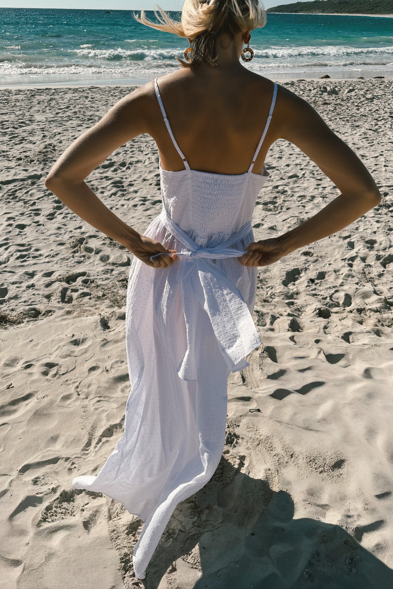 Caspian Dress in Ivory