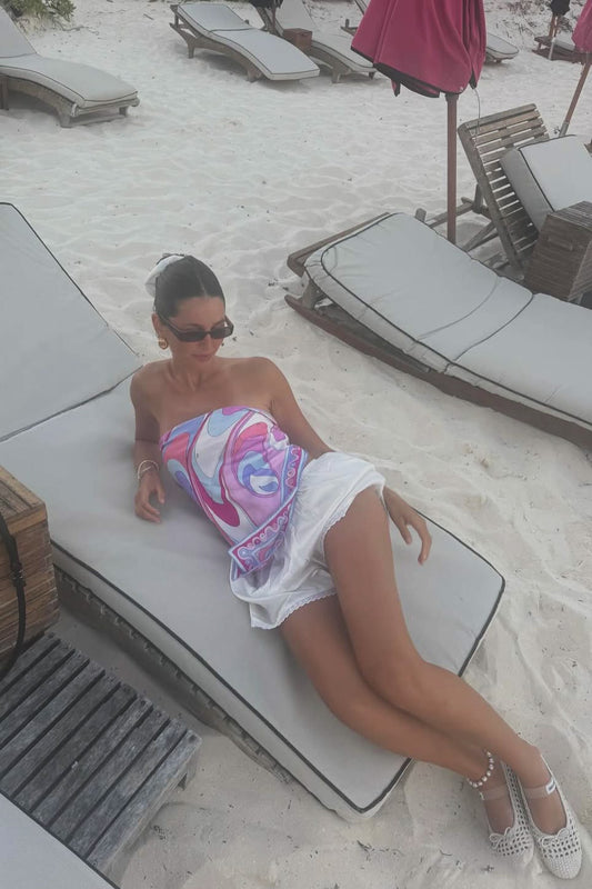 Delphine Short in Ivory Silk