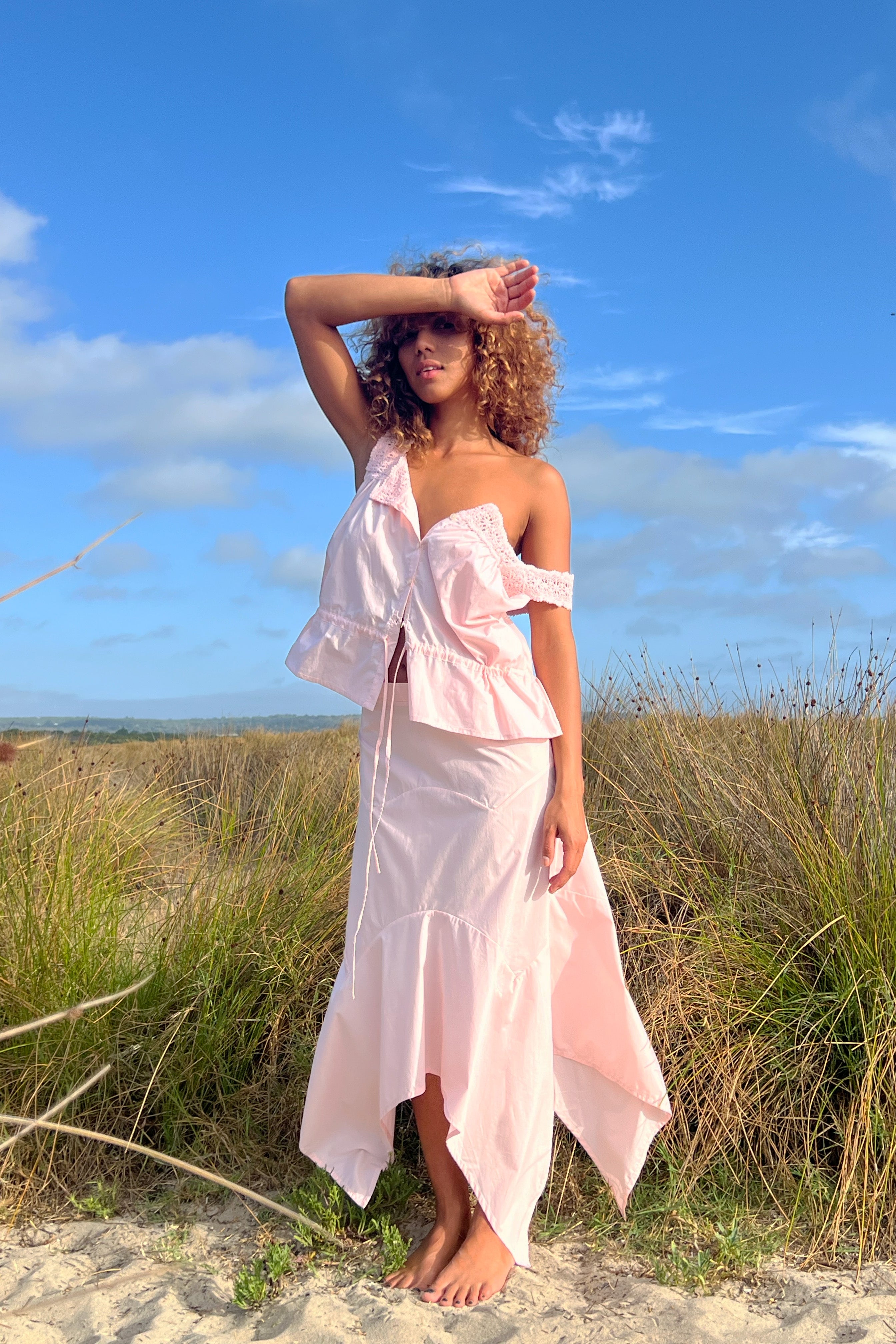 Cotton Chemise in Blush