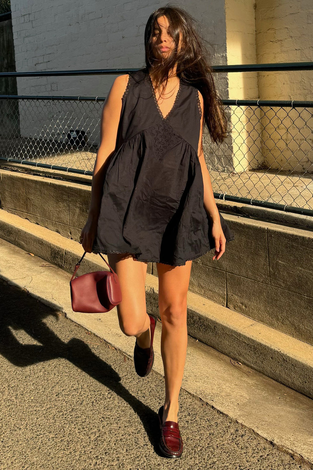 Vintage Cotton Mini in Noir