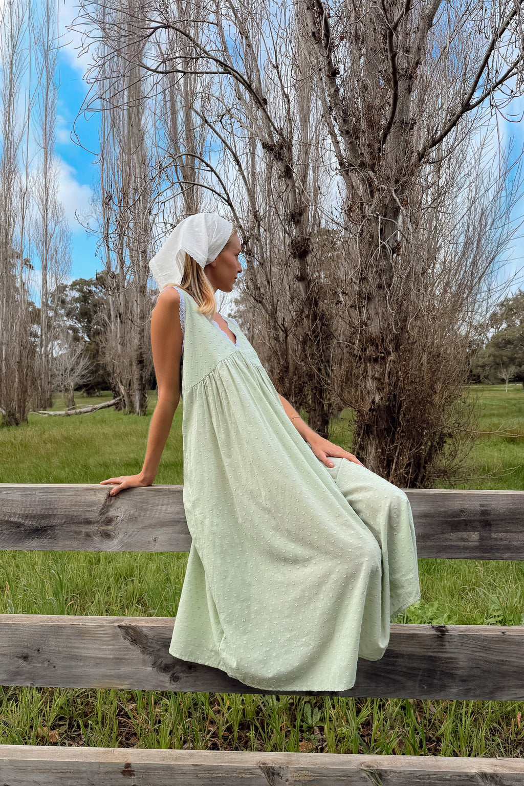 Cora Gown in Seafoam
