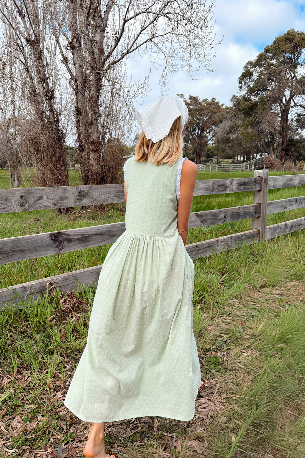 Cora Gown in Seafoam