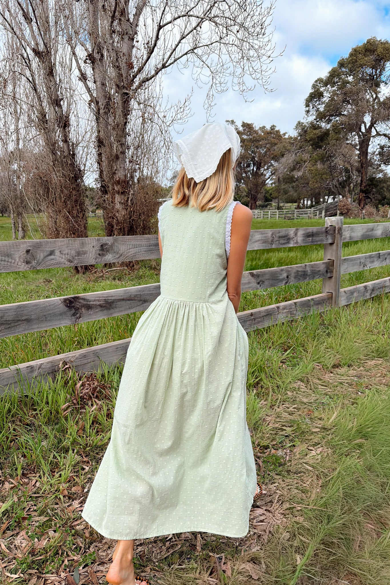 Cora Gown in Seafoam