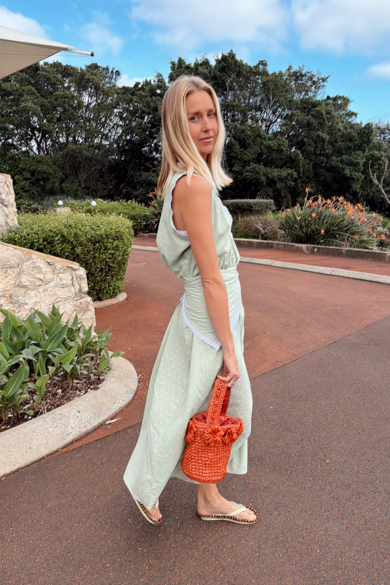 Cora Gown in Seafoam