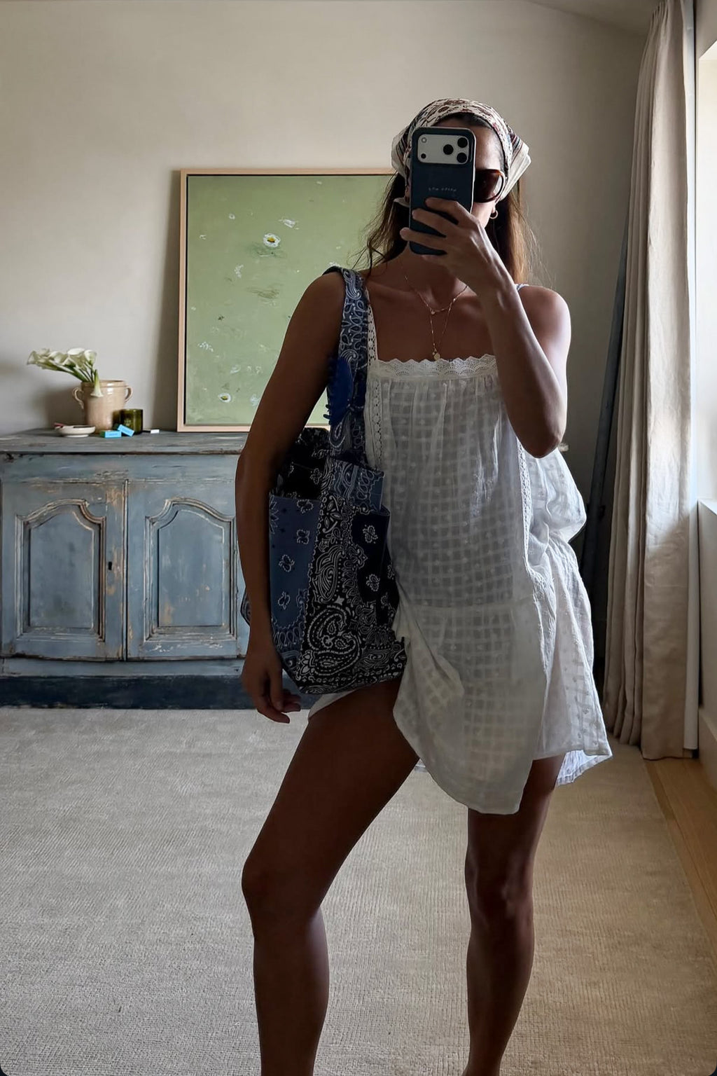 Dahlia Mini Dress in Mini Fleur