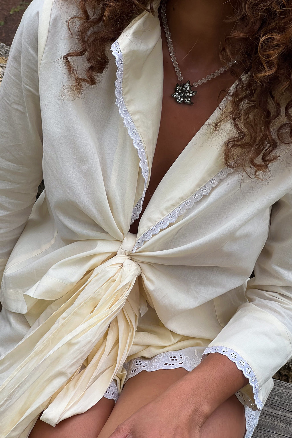 Cotton Dakota Blouse in Butter
