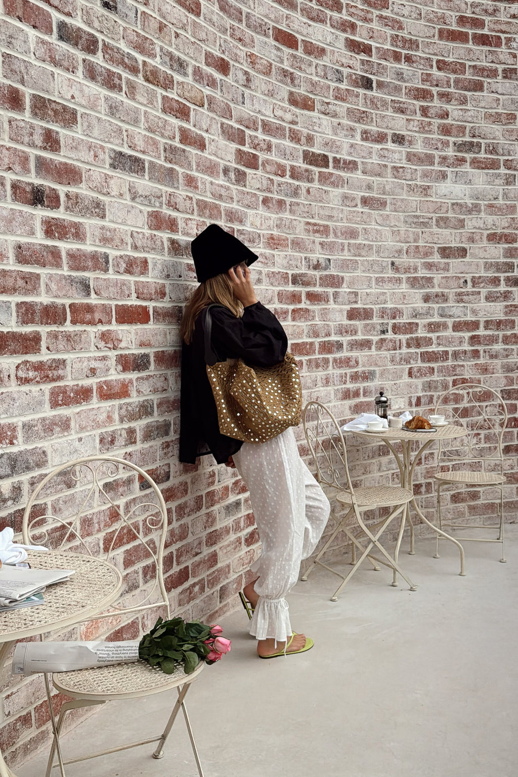 Cosette Blouse in Noir Shell