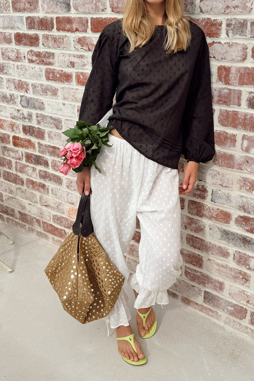 Cosette Blouse in Noir Shell