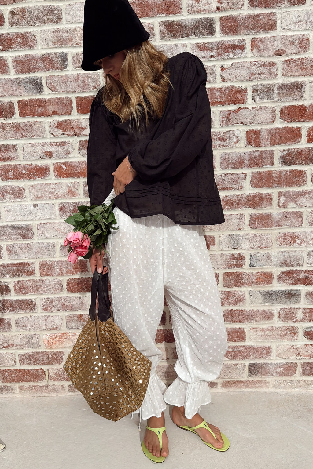 Cosette Blouse in Noir Shell