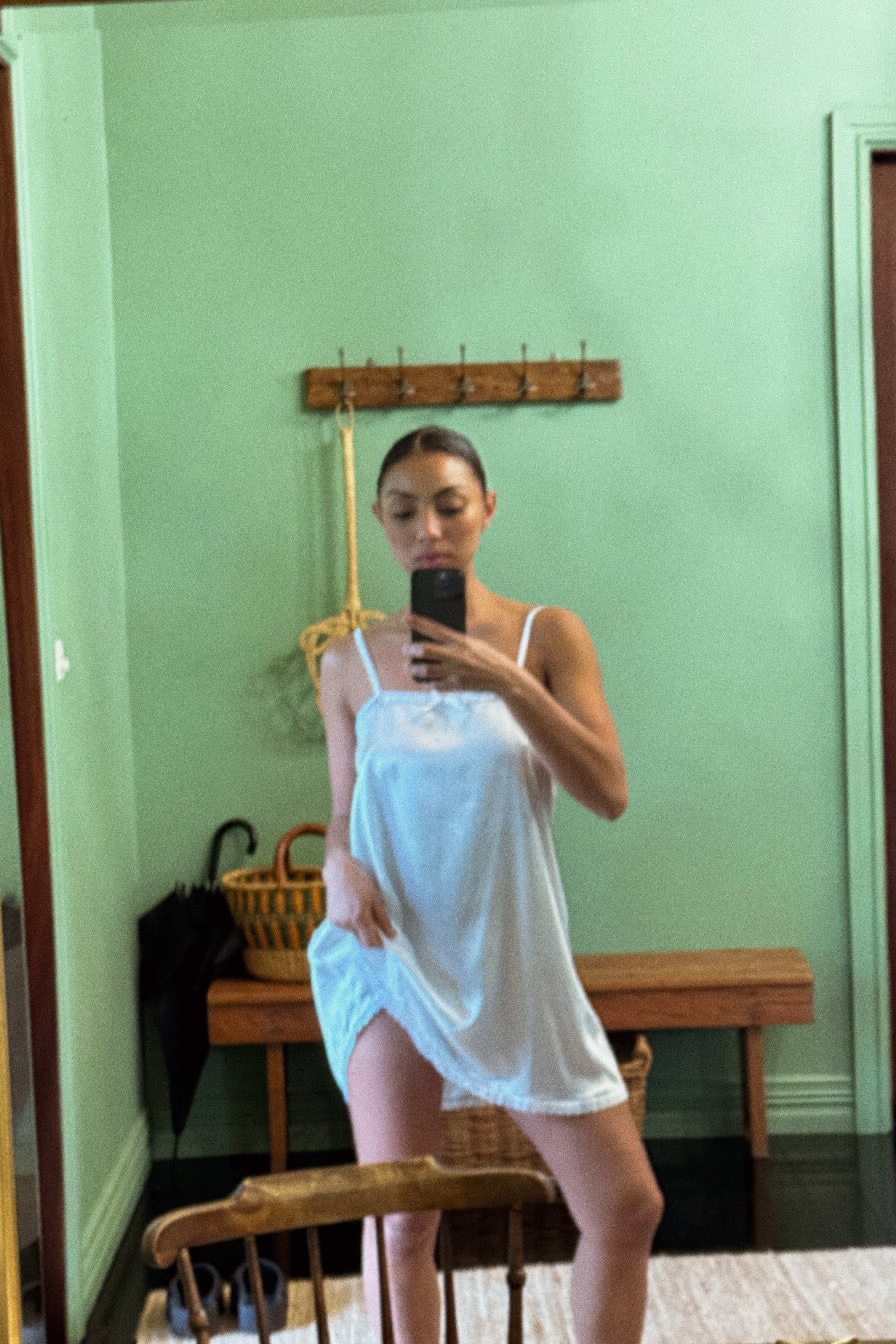 Delphine Mini Dress in Ivory