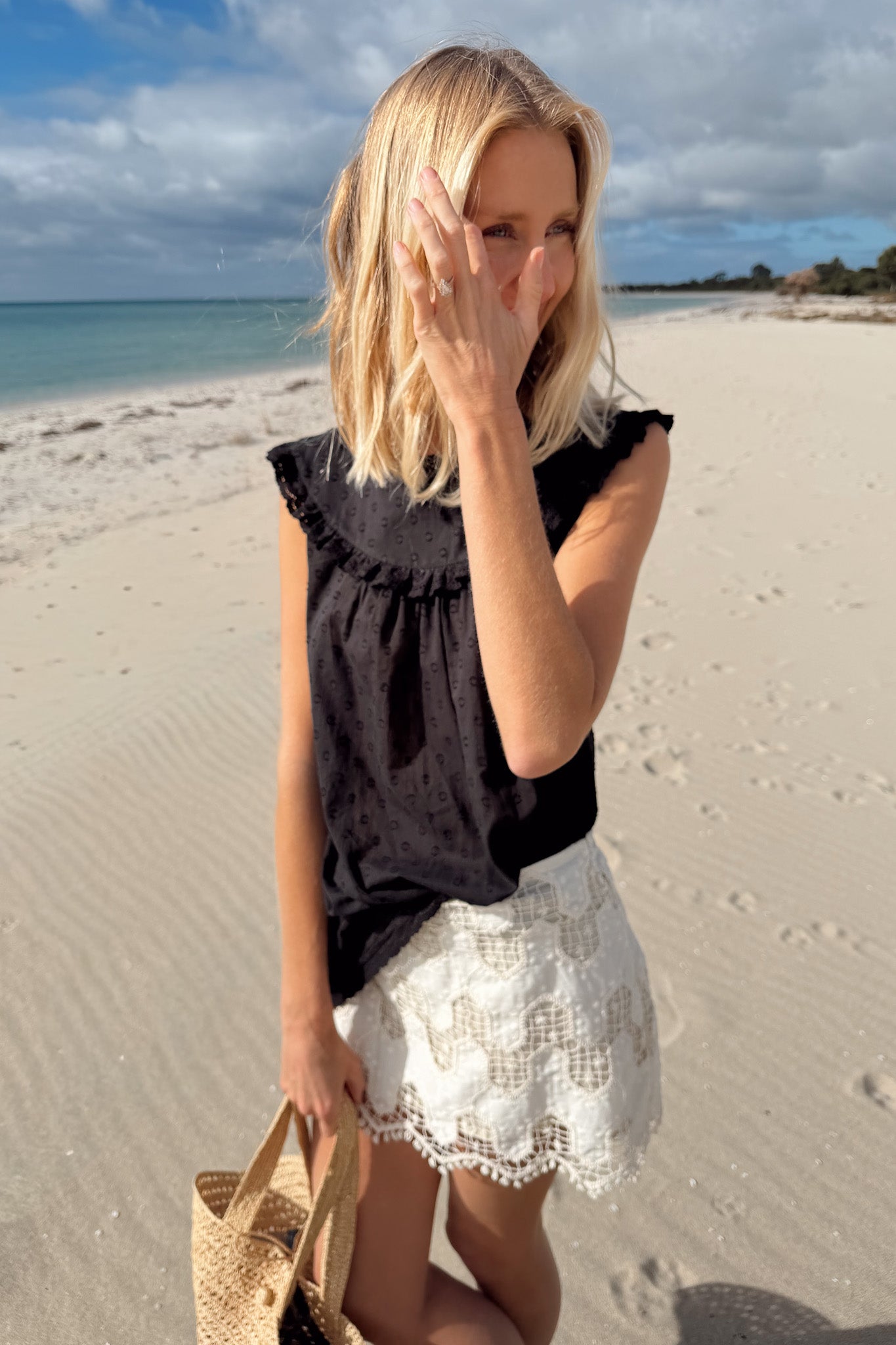 Dorian Mini Dress in Noir