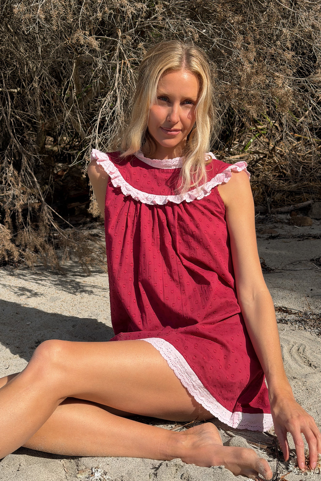 Dorian Mini Dress in Cherry Blossom